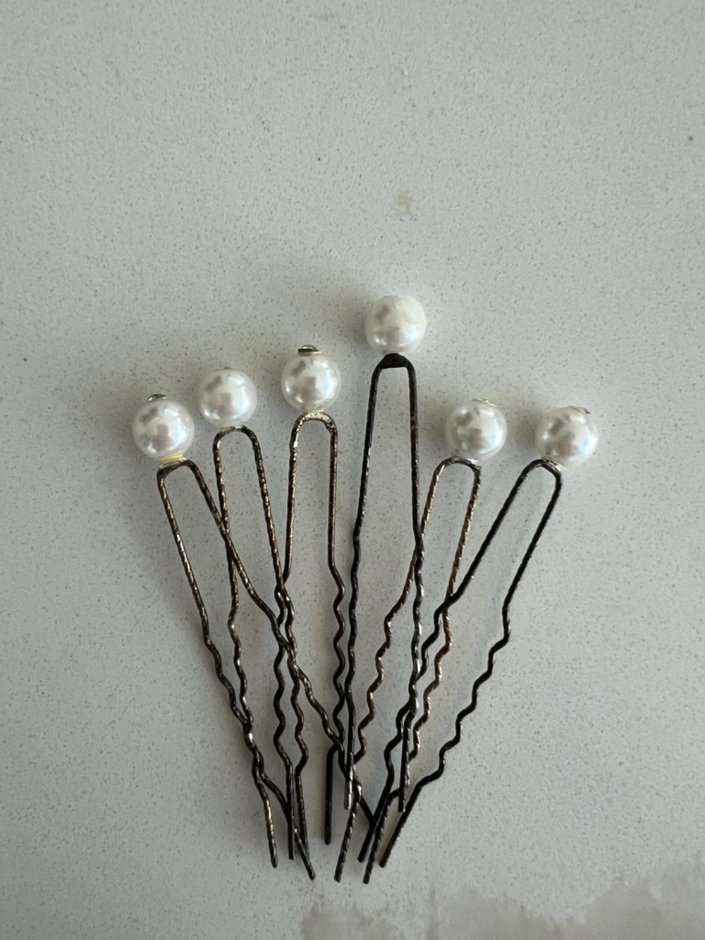 Pearl & Rhinestone Bobby Pins – Set of 6